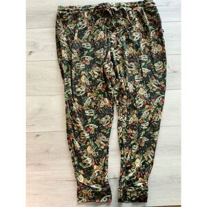 Mejuri Jogger Jurassic Garden Dino Skull Floral‎ Print XXXL NWOT
